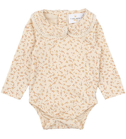 The New Siblings Bodysuit l/s - TnsbNora - White Swan/Beige w. B