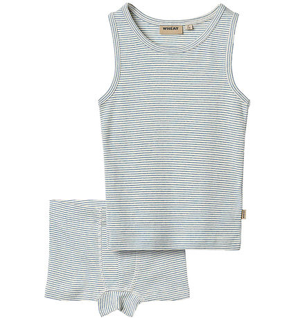 Wheat Nærföt - 2 Hjutar - Louis - Blue Stripe