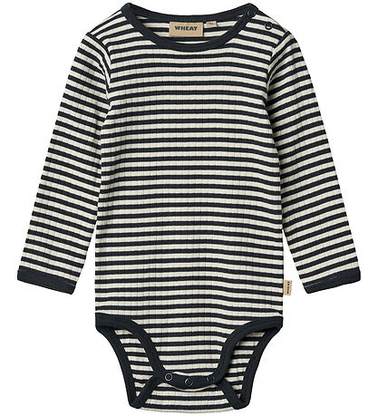 Wheat Samfella l/e - Rib - Bertie - Dökkblátt Stripe