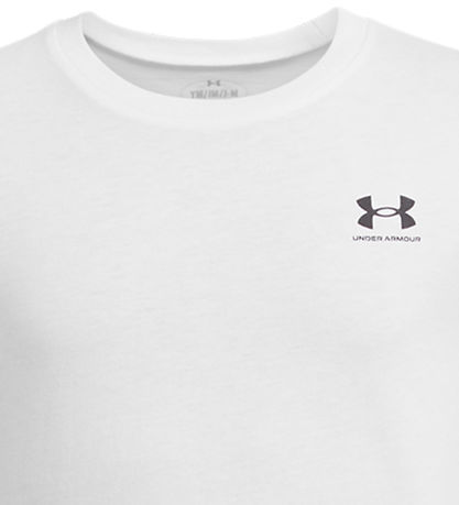 Under Armour Stuttermabolur - Íþróttastíll - Hvítur
