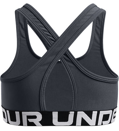 Under Armour Íþróttatoppur- Krossbak - Grátt rigning