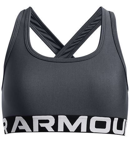 Under Armour Íþróttatoppur- Krossbak - Grátt rigning