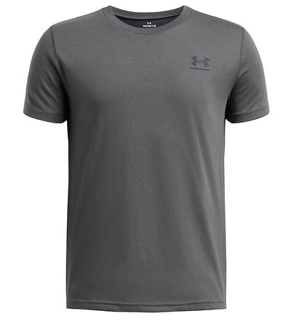 Under Armour Stuttermabolur - Íþróttastíll - Grátt