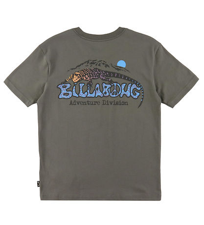 Billabong Stuttermabolur - Lizard Mountain - Grátt