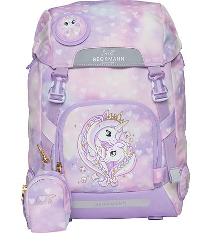 Beckmann Skólataska - Classic+ - Unicorn Princess - Fjólublátt