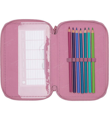 Beckmann Pencil Case w. Contents - Pink