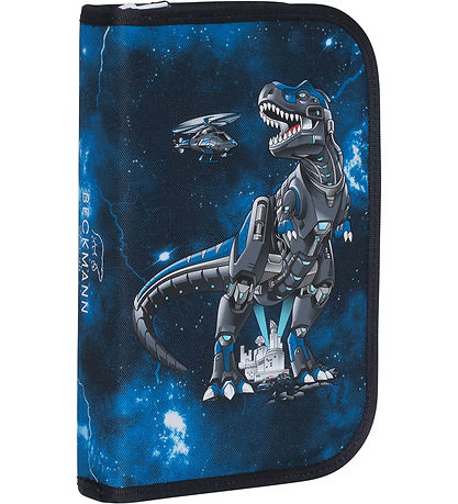 Beckmann Federmäppchen m. Inhalt - Tech Rex - Schwarz