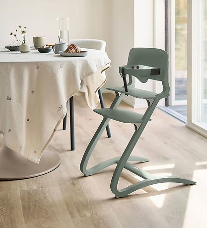 Leander Classic+ Hochstuhl - Sage Green m. Ledergurt