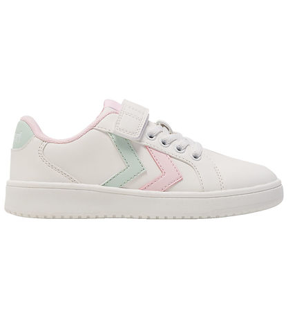 Hummel Shoes - Derby Court JR - White/Pink