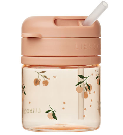 Liewood Mugg m. Sugrör - Pavia - 280 ml - Peach/Sea Shell
