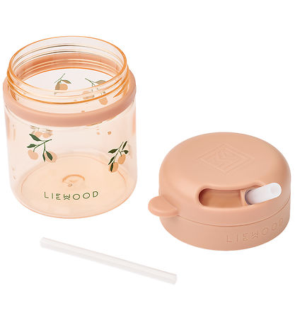 Liewood Mugg m. Sugrör - Pavia - 280 ml - Peach/Sea Shell