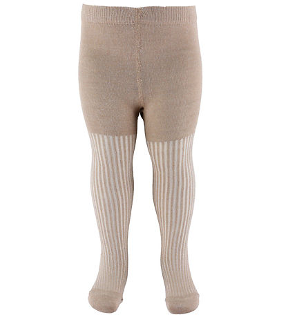 Minymo Strumpfhosen - 2er-Pack - Dunkelbraun Orchid m. Glitzer