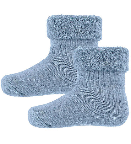 Minymo Socken - 2er-Pack - Terry - Winter Sky