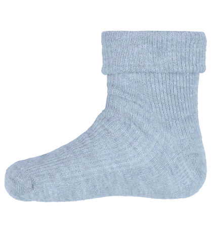 Minymo Socken - 2er-Pack - Rib - Winter Sky