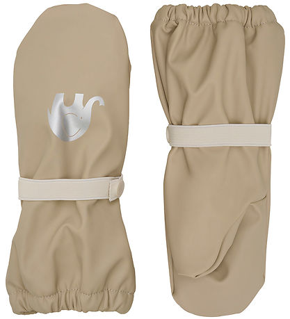 CeLaVi Mittens w. Fleece - PU - White Pepper