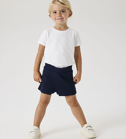 Name It Shorts - Rib - Noos - NmfSurajali - Dark Sapphire