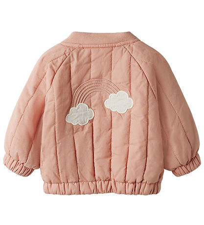 Lil' Atelier Bomberjacke - NmnLio - Misty Rose m. Regenbogen