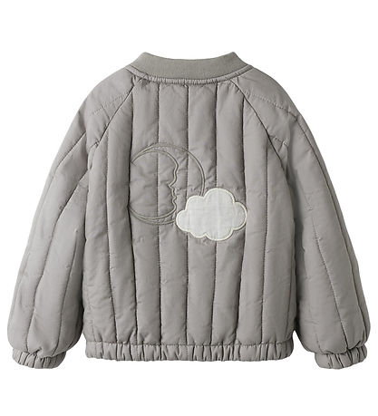 Lil' Atelier Bomber Jacket - NbnLio - Mourning Dove w. Moon