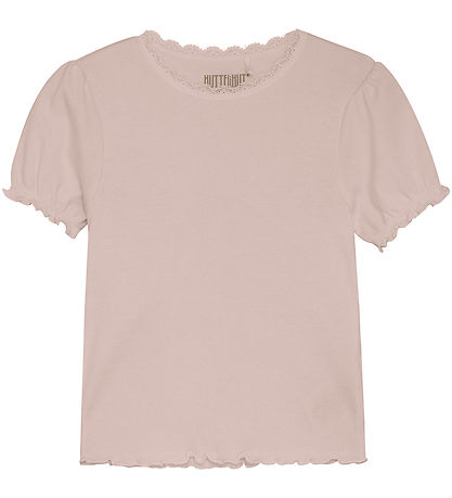 Huttelihut Stuttermabolur - Rib - Sepia Rose