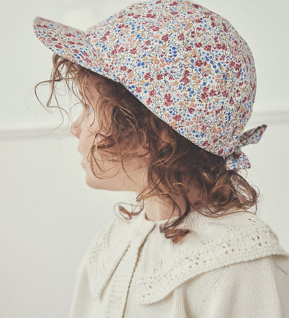 Huttelihut Cap - Sepia Rose w. Flowers