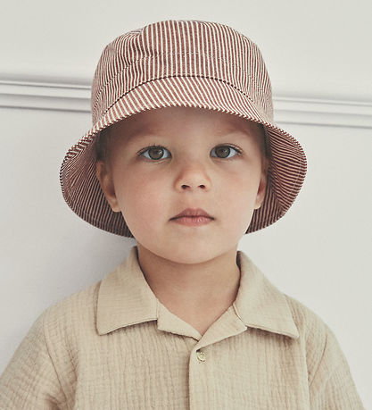 Huttelihut Bucket-hattur - írska Cream M. Rendur