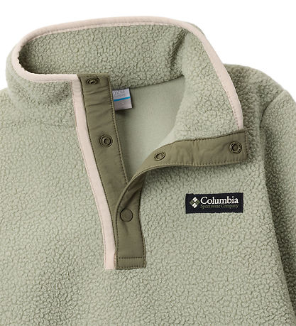 Columbia Fleecetrikot - Helvetia II Halb Snap - Safari/Stone Grü
