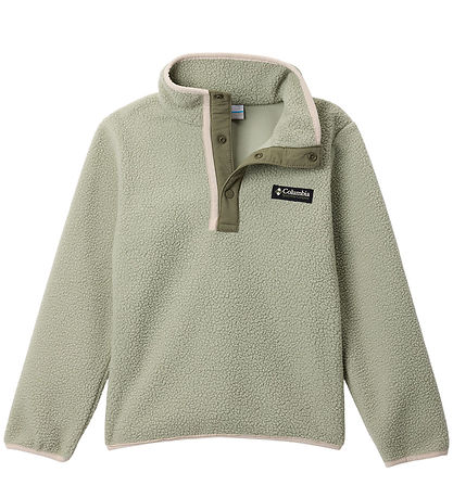 Columbia Fleecetrikot - Helvetia II Halb Snap - Safari/Stone Grü