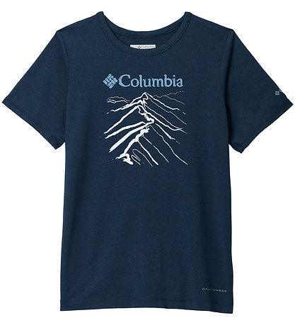 Columbia Stuttermabolur - Tech Trail™ - Háskólanám Dökkblátt Hea