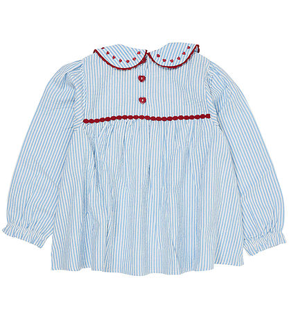 Copenhagen Colors Tunic - Sky Blue W. Cream Stripe W. Berry