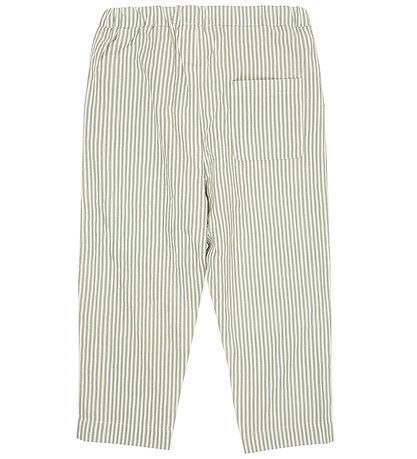 Copenhagen Colors Trousers - Green W. Cream Stripe