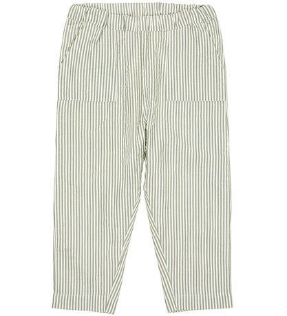 Copenhagen Colors Trousers - Green W. Cream Stripe