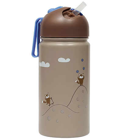 OYOY Vattenflaska - 360 ml - Friends In The Forest - Blå