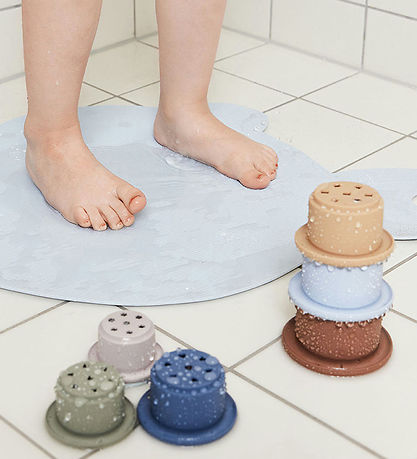 OYOY Badematte - Silikon - Klein Finn - Dusty Blue