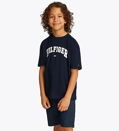 Tommy Hilfiger T-paita - Varsity - Dark Yö Laivastonsininen