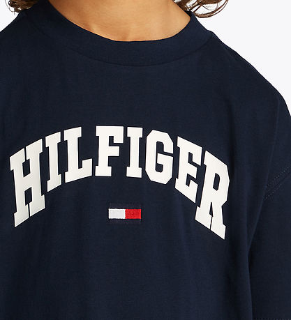 Tommy Hilfiger T-paita - Varsity - Dark Yö Laivastonsininen