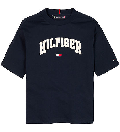Tommy Hilfiger T-paita - Varsity - Dark Yö Laivastonsininen