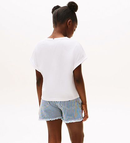 Tommy Hilfiger T-shirt - Sequins Flag - White