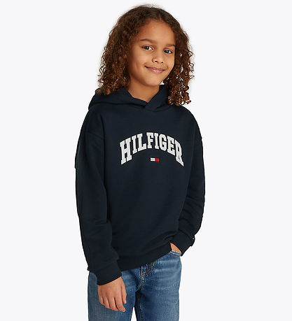 Tommy Hilfiger Hettupeysa - Varsity - Dark Nótt Dökkblátt