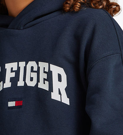 Tommy Hilfiger Hettupeysa - Varsity - Dark Nótt Dökkblátt