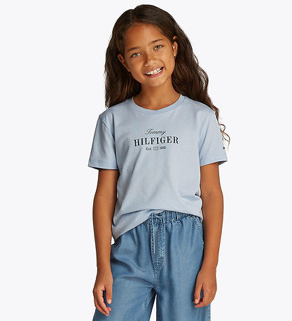 Tommy Hilfiger T-shirt - Script - Breezy Blue