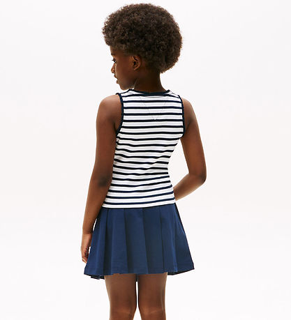 Tommy Hilfiger Topp - Rib - Essential - Dark Natt Navy/Striper