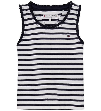 Tommy Hilfiger Topp - Rib - Essential - Dark Natt Navy/Striper