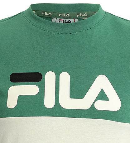 Fila Stuttermabolur - Lottum - Fir/Antique White