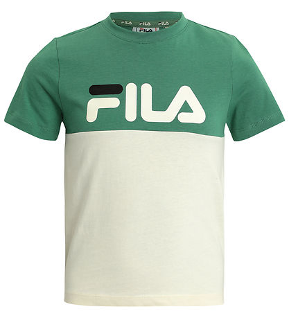 Fila Stuttermabolur - Lottum - Fir/Antique White