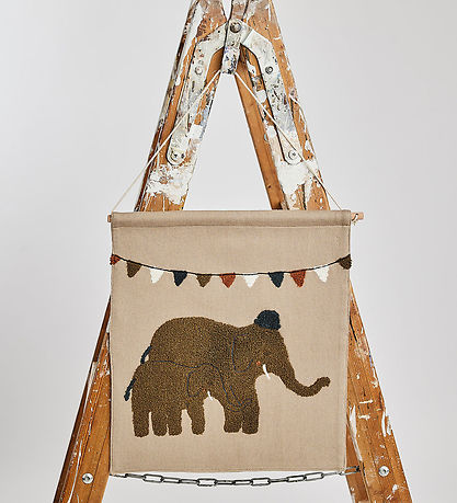 Smallstuff Wall Decoration - 37x33 cm - Elephants Celebration