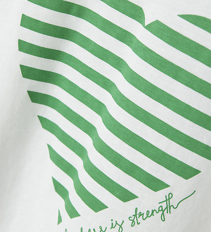 Name It T-shirt - NkffEsko - Bright White w. Heart
