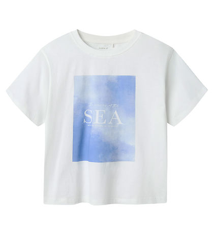 Name It Stuttermabolur - NkfFogl - Bright White