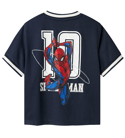 Name It Stuttermabolur - NmmMatz Spider - Dökkblátt Blazer