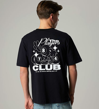 LMTD T-shirt - NlmEight - Black/Club Print