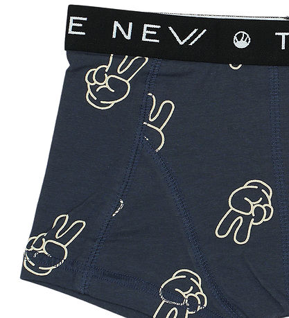 The New Boxershorts - 2er-Pack - Black Beauty/Navy m. Print